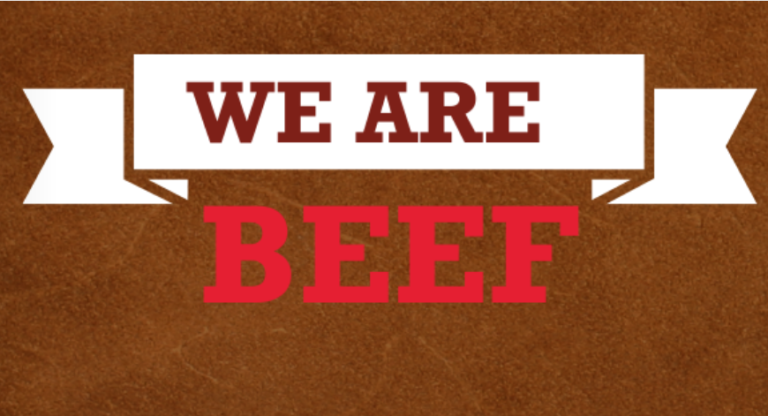 We Are Beef Banner.